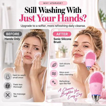 Beautnexa® 🫧Sonic Silicone Facial Cleansing Brush