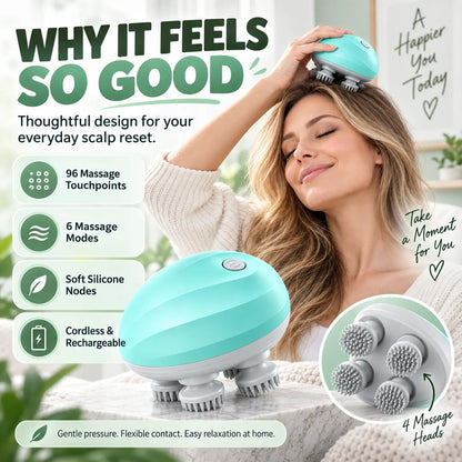 Beautnexa® 🌿💆 Cordless Scalp & Body Massager