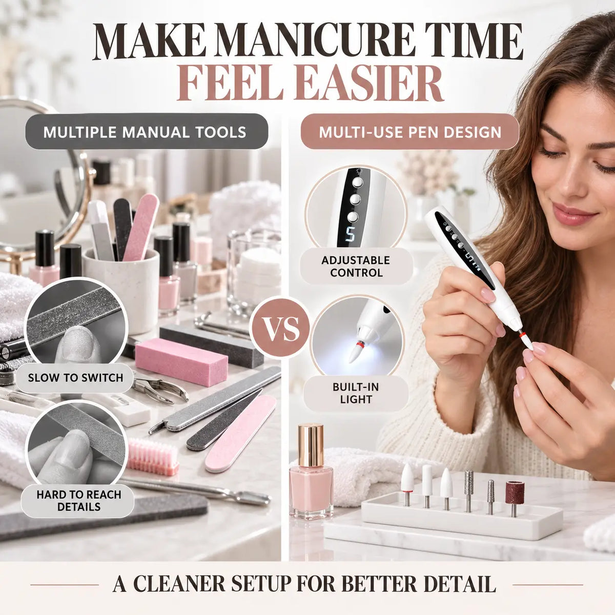 Beautnexa® 💅✨ Rechargeable Electric Nail Drill